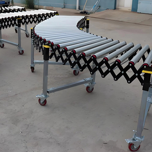 สายพานลำเลียงแบบลูกกลิ้งยืดหยุ่นแบบขยายได้สำหรับการขนถ่ายภาชนะ - Product Image 1