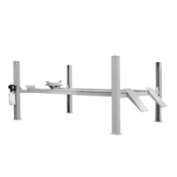 Pont élévateur hydraulique 4 colonnes avec roulettes pour alignement de roues, élévateur de véhicule robuste pour garage