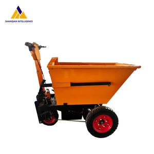 Shanqian mini tay đẩy xe tải ba bánh xe xe đẩy điện với xô vuông công cụ điện giỏ hàng - Product Image 6