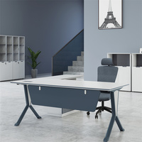 Poste de travail Mobilier de bureau Modulaire en gros en bois Directeur exécutif Table de bureau Table de direction Bureau
