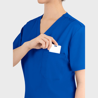Uniforme d'infirmière respirant avec logo personnalisé, uniforme d'hôpital, vêtements de travail pour salon de beauté dentaire, uniforme médical, ensemble de blouses médicales pour hommes et femmes