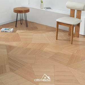 Suelo de madera de roble geométrico moderno, parquet personalizado para proyectos de diseño de interiores de villas, apartamentos y hoteles. - Product Image 1