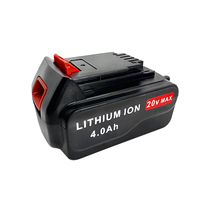 Baterai Pengganti Lithium Ion Isi Ulang 4.0Ah Untuk Alat Listrik Tanpa Kabel Black Decker 20V Max Lb20 Lbxr20