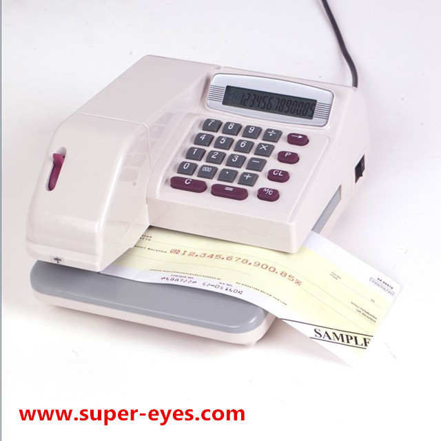Sri Lanka/Saudi Arabia/Kuwait/Qatar/Libya Check Printer with 14 Digits LCD Display