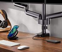 Support d'écran d'ordinateur en alliage d'aluminium 27 pouces avec double port USB 3.0 réglable – Offre Spéciale