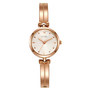 Reloj de Mujer de Alta Gama, con Brazalete Redondo de Aleación, Estilo Nicho y Exquisito, Estilo Estudiantil, Resistente al Agua, Reloj de Cuarzo - Product Image 2
