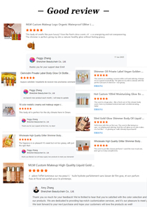 Huile Scintillante Minérale Visage Effet Lumière Longue Durée Protection Solaire Waterproof Éclaircissante Éclat Sexy Pailleté Marque Privée - Product Image 6