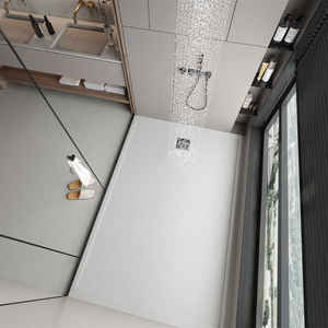 Panneau de douche intégré sur mesure toutes tailles, cabine de douche antidérapante avec base de douche et drain - Product Image 5