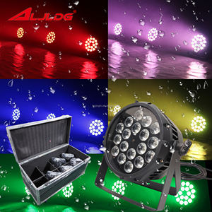 Faro LED da discoteca 18*10W impermeabile con effetti colore RGBW, LED <span class=keywords><strong>Par</strong></span> con flight <span class=keywords><strong>case</strong></span>, luci per matrimoni all'aperto - Product Image 1