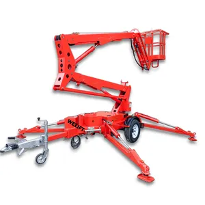 10 מ '<span class=keywords><strong>12m</strong></span> 14m 16 מ' הידראולי עכביש להרים מעלית אוויר מתנשא אוויר טלסקופי אדם להרים - Product Image 1