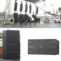 Système de sonorisation professionnel complet Sandy Audio G12 Dual 12 pouces Line Array pour spectacles en plein air, mariages et scènes