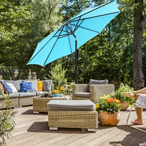 SONGMICS wholesale sun garden waterproof parasol beach umbrella swimming pool patio umbrella with UV protection