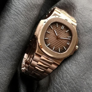 Luxury Rose Gold Men's Automatic <b>Watch</b> <b>Waterproof</b> 22mm Bandwidth Horizontal Dial Display High Quality Wholesale - Product Image 2