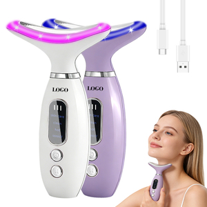 0728 <b>Red</b> <b>Light</b> <b>Therapy</b> Face Massager Ergonomic Neck Practical Lifting Device for Female Daily Anti Aging Skin - Product Image 1