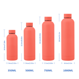 Botellas de Agua Elegantes de Acero Inoxidable, Botella de Agua de 1 Litro, Color Rosa - Product Image 5