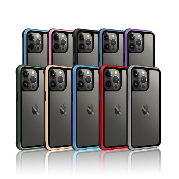 For Iphone13  Luxury  Alloy armor Protective case for iphone All-inclusive Shockproof Aluminum Alloy + TPU Protective Case