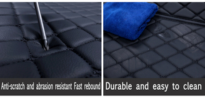Tapis de sol de voiture en cuir de luxe pressé à chaud 3D, ensemble complet de 4 pièces pour <span class=keywords><strong>Cadillac</strong></span> SRX 5 places 2010-2016, ajustement personnalisé, antidérapant, Muchkey - Product Image 6