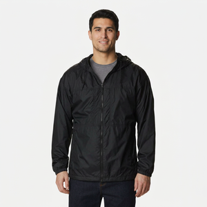 Good Quality Customized Hooded Men Winter Windbreaker <b>Jacket</b> <b>with</b> <b>Zipper</b> Closure Waterproof Front Logo New Season Hot Sale - Product Image 1