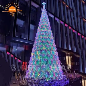 Giant Outdoor Unieke 6M 8M 9M 10M 12M Pre Lit Grote Kerstboom Met Led licht Decoratie Voor Winkelcentrum