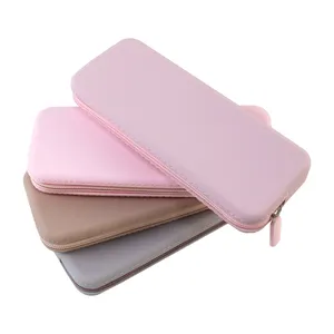 Portable Silicon Travel Cosmetic Brush Holder Zipper Makeup Brush Case Makeup Brush Travel Case