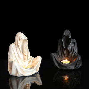 1 pieza de molde de resina con temática de fiesta de magos de Halloween para decoración del hogar y velas de té, elegantes decoraciones para fiestas. - Product Image 3