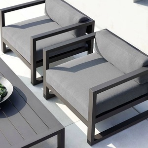 Cojines de Madera de Lujo Impermeables para Muebles de Exterior, Juego Moderno para Sala de Estar, Balcón, Patio, Hotel, Jardín, Seccionales - Product Image 6
