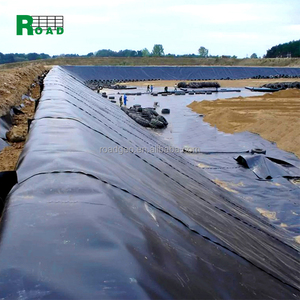 Revêtement d'étang de ferme piscicole 0.75mm 1mm 1.5mm 2mm revêtement d'étang de barrage d'eau en plastique renforcé géomembrane HDPE pour fossés d'irrigation - Product Image 6