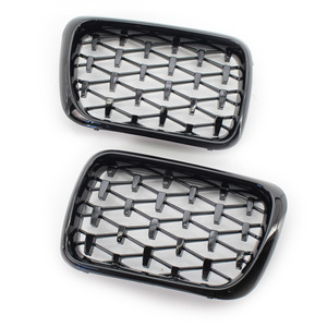 Rejilla de parachoques delantero para BMW E36, pieza de repuesto de plástico ABS negro brillante para entrada de aire, para modelos de 1997-1999 - Product Image 4