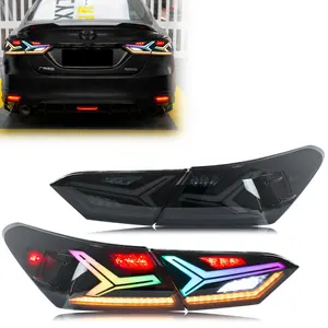 Auto Part Car LED RGB Lamp Tail Lights for Toyota Camry 2018 2024 8th Gen SE LE XSE XLE TRD Dynamic Turn Signal DRL Assembly