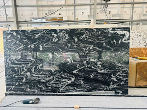 Indian Made River Black River Stone Dalle de granit en marbre avec taille personnalisée disponible Pierre d'application de sol - Product Image 2