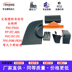 Pièces en plastique Shangyi, moulage par injection personnalisé, ABS, PP, PE, POM, PVC, PC, nylon, TPE, TPU, composants électroniques, plusieurs couleurs - Product Image 2