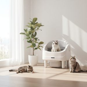 Bac à litière pour chat, directement de l'usine, entièrement fermé, anti-éclaboussures - Product Image 1