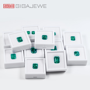 GIGAJEWE Pierre d'émeraude synthétique cultivée en laboratoire 0,3-6 carats, vert colombien, taille <span class=keywords><strong>poire</strong></span>, pour la fabrication de bijoux - Product Image 6