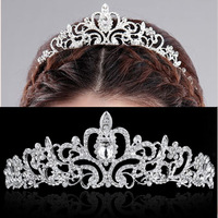 Vente en gros cristal diamant mariée mariage chignon cheveux diadème anniversaire coiffure accessoires cheveux danse couronne spectacle Auto performance hea