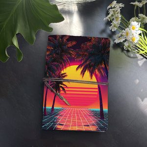 A6 handmade máy tính xách tay 160 có thể thay thế các trang lưu niệm hoàn hảo cho các cuộc họp của công ty với cây cọ hoàng hôn lưới như nước PR - Product Image 1