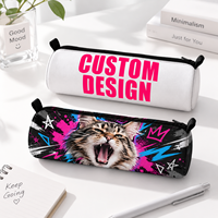 Pochette à crayons personnalisée avec photo de votre animal de compagnie, impression par sublimation, pour les amoureux des chats et des chiens