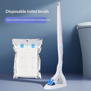 Ensemble de <span class=keywords><strong>Brosse</strong></span> de Toilette à Long Manche Jetable Non-tissé Biodégradable <span class=keywords><strong>Brosse</strong></span> de Nettoyage de Salle de Bain Vente en Gros d'Usine - Product Image 2