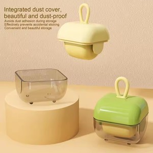 携帯用、再利用可能、環境に優しい、耐久性のあるプラスチック製の毛玉取りローラー、洗える粘着式ヘアリムーバー、家庭用、効果的 - Product Image 3