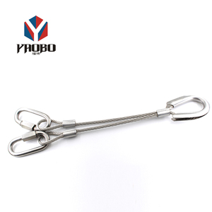 Thiết Kế Độc Đáo Thép Không Gỉ Keychain <span class=keywords><strong>Key</strong></span> Cable Vít Khóa Dây Vòng Với Vít - Product Image 2