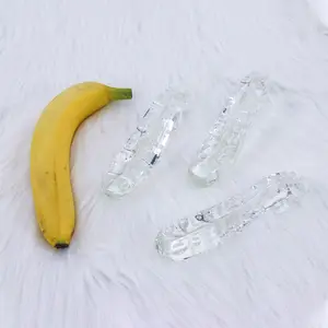 सुंदर स्पष्ट क्रिस्टल ग्लास गुदा प्लग और महिलाओं के लिए <span class=keywords><strong>Dildo</strong></span> के जी-स्पॉट प्रोस्टेट मालिश - Product Image 1
