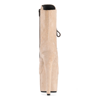 Bottines à lacets en faux daim pour pole dance, talon haut de 17 cm, plateforme, imperméables, automne/hiver, performance sur scène, vente en gros