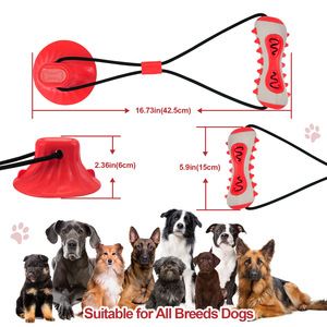 Juguete masticable transfronterizo para perros, palo de masticación de TPR resistente a mordeduras, cabezal limpiador de huesos, cepillo de dientes antiácaros - Product Image 4