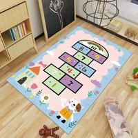 Hop scotch Kinder bereich Teppiche Cartoon Kinderzimmer benutzer definierte Boden teppich Spiel matte für Kinder tanzen für Kindergarten