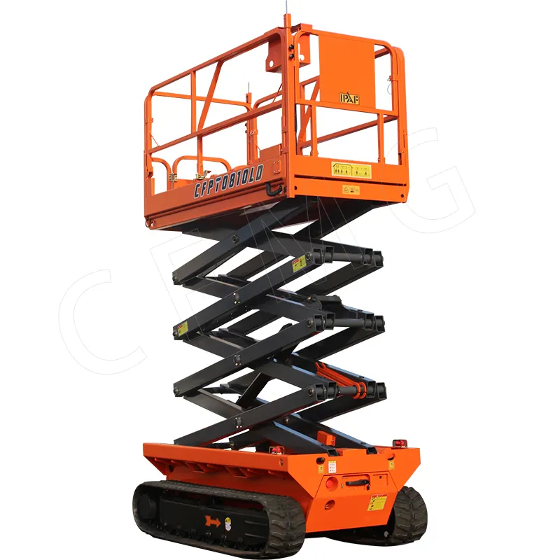 6 m 8 m 10 m 12 m mobile hydraulic aerial work vehicle electric lift self-crawler scissor lift