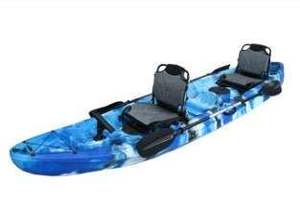 Kayak de pêche double, pliable, pour 3 personnes, produits les plus vendus en 2023, canoë-kayak 5 pièces en HDPE, garantie 3 ans - Product Image 2