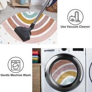 <span class=keywords><strong>Tapis</strong></span> rond coloré pour pépinière 4 pieds <span class=keywords><strong>tapis</strong></span> lavable arc-en-ciel pour salle de jeux <span class=keywords><strong>tapis</strong></span> de chambre doux pour salle de classe <span class=keywords><strong>tipi</strong></span> princesse château - Product Image 6