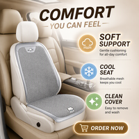 Nouveau coussin de siège de voiture en fibre de rotin pour l'été, pièce unique ou ensemble de trois pièces, ajustement universel standard, antidérapant et résistant à l'usure
