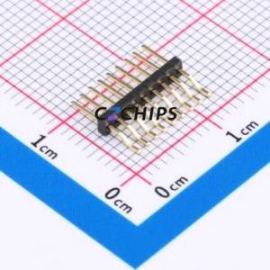 X1311WRS-09J-C40D42 Pin Header SMD,P=1.27mm,Horizontal Mount Connector ( Pin Structure: 1x9P )( Pitch: 1.27mm )( Row Spacing: - Product Image 1