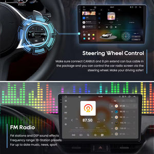 Radio Universal <span class=keywords><strong>para</strong></span> Auto de 9 Pulgadas con Carplay y Android Auto, Reproductor Estéreo Inteligente con Pantalla Táctil, 8+256 GB - Product Image 3