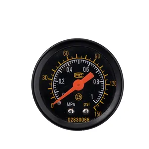 glycerine or silicone oil filled pressure gauge for air compressor